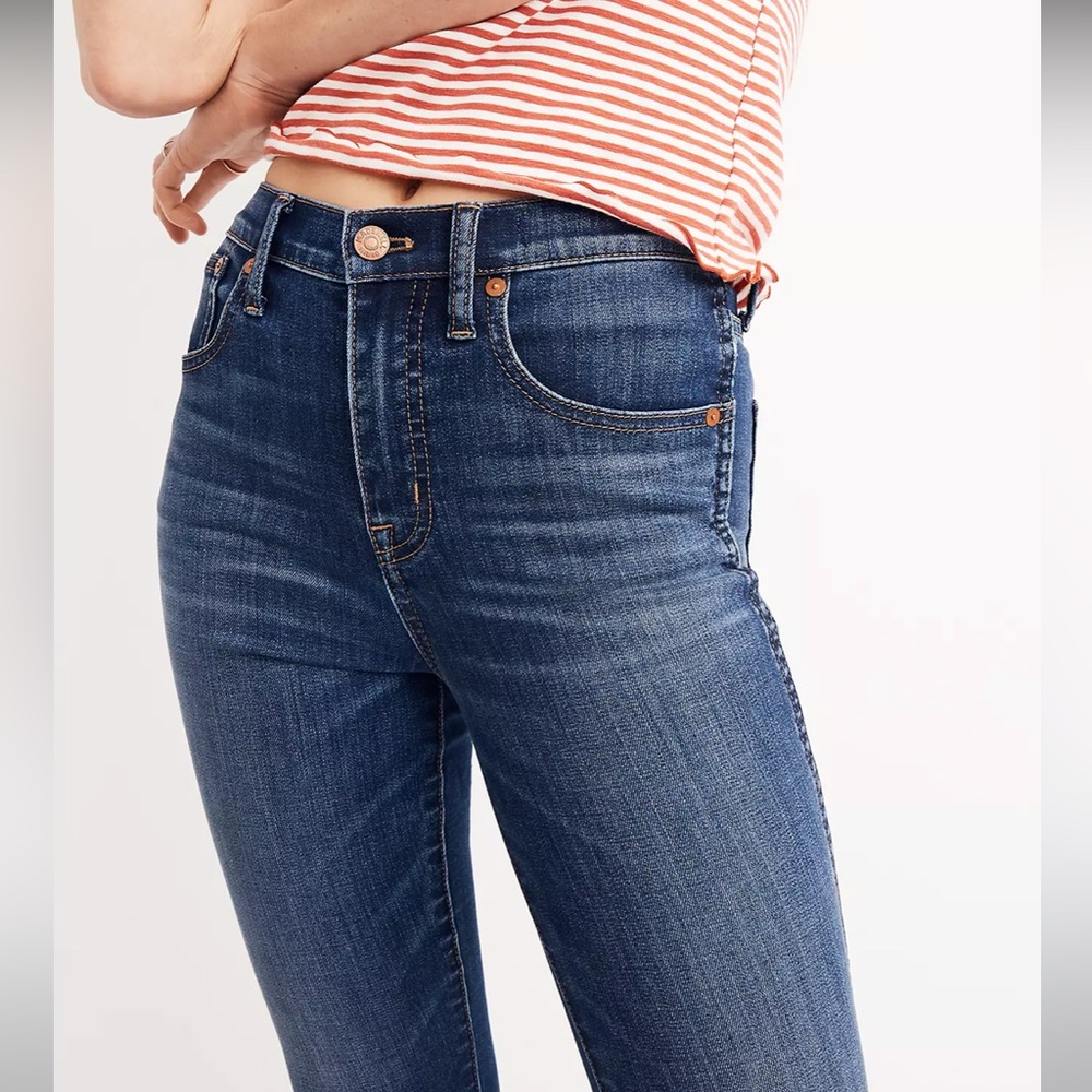 Madewell 10" High-Rise Skinny Jeans in Danny Wash: TENCEL™ Denim Edition